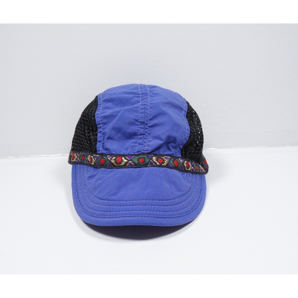 Vintage REI Hat Kids Purple Black Mesh Outdoors Made in USA OSFA